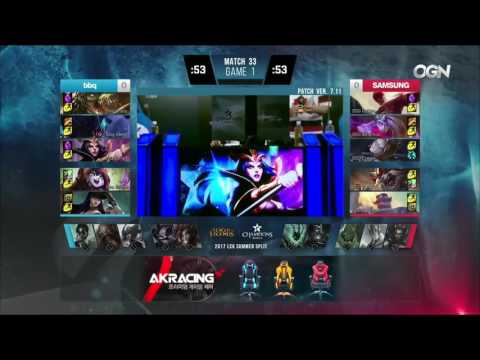 BBQ vs SSG Highlights Game 1 LCK SUMMER 2017 BBQ Olivers vs Samsung W4D2