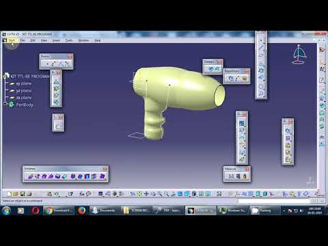 HAIR DRYER CASING in CATIA V5 WIREFRAME AND SURFACE DESIGN