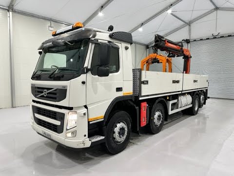 LH61 AVX - Volvo FM 420 8x2 Rear Lift Dropside Brick Grab | Law Truck Centre UK