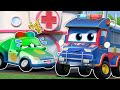 POLICE CAR Is SICK SUPER POLICE TRUCK Replaces Her Cars Rescue Team Cartoon For Kids