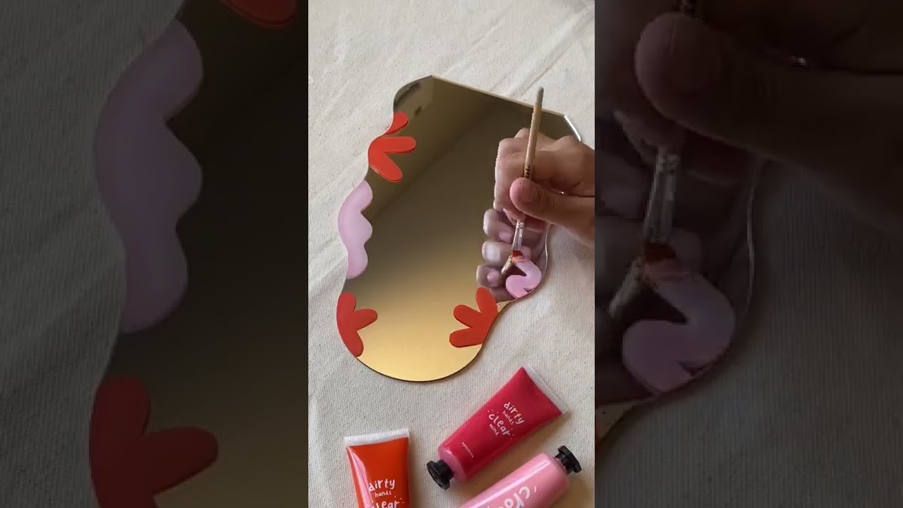 New DIY Painted Mirror Design! 👉 Customize Anything with The Crockd Acrylic Paint Set ✨