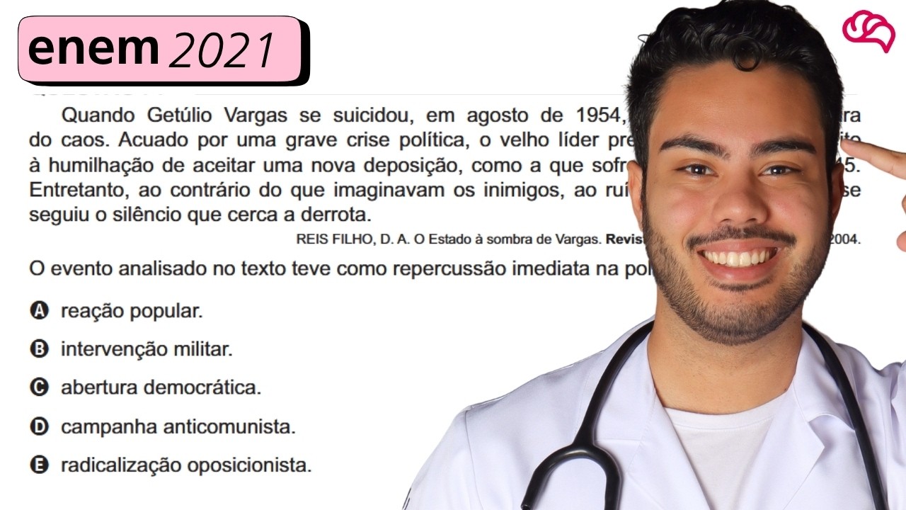 Resolução em Vídeo — Questão 73 ENEM 2021