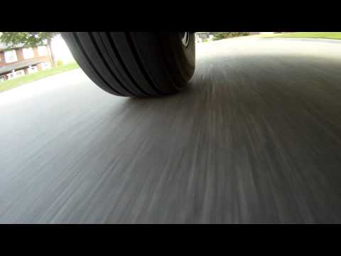 GoPro Under Car Shows Tire While Driving