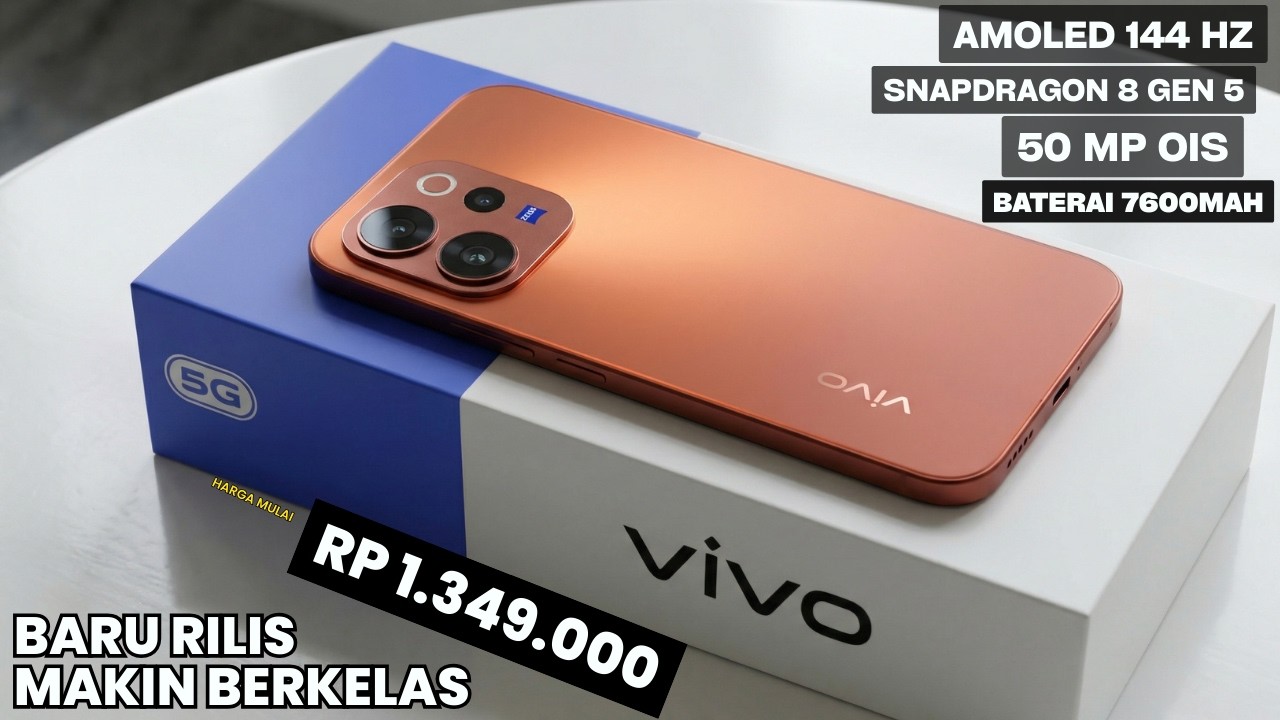 BARU RILIS  LANGSUNG NGAMUK‼️7600mAh, 12/512GB - HP VIVO TERBARU DAN TERBAIK 2026
