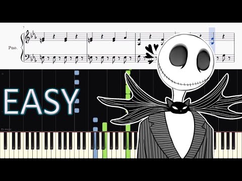 THIS IS HALLOWEEN (The Nightmare Before Christmas) - EASY Piano Tutorial + SHEETS