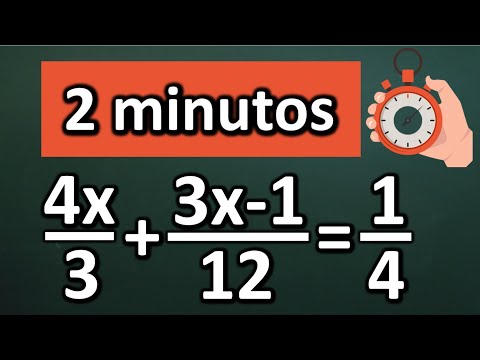 ECUACIONES DE PRIMER GRADO CON FRACCIONES. Super Fácil.