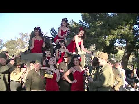 The Satin Dollz Photo Shoot 5 , perform at The Great Los Angeles Air Raid of 1942 , Feb , 2016
