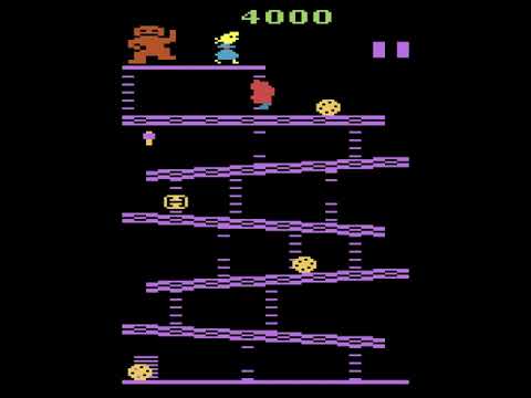 Donkey Kong (Atari 2600 port) gameplay session 🎮