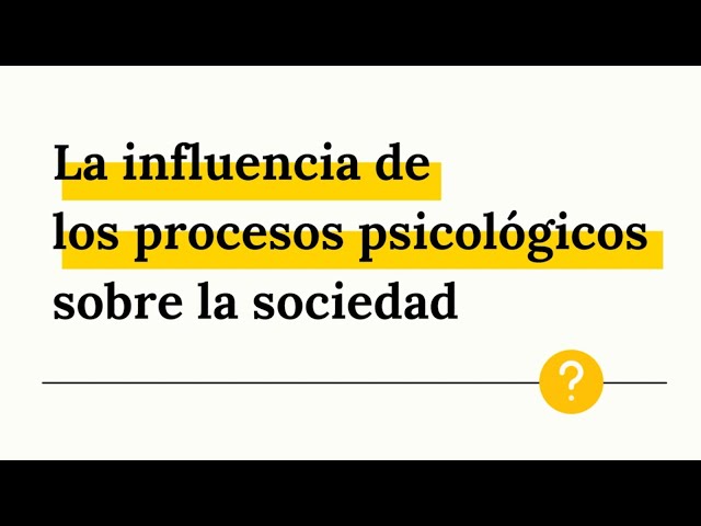 Vídeo relacionado con Prácticas de psicología social