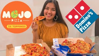 DOMINO'S VS MOJO PIZZA - Which is better? | PIZZA CHALLENGE | Ananya Gupta