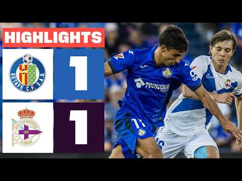 GETAFE CF 1 - 1 RC DEPORTIVO | RESUMEN LALIGA EA SPORTS