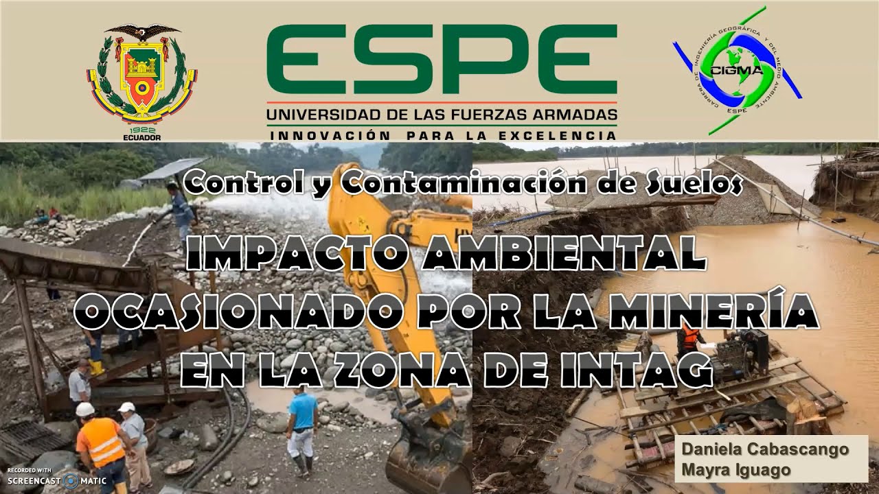 IMPACTO AMBIENTAL OCASIONADO POR LA MINERÍA EN LA ZONA DE INTAG
