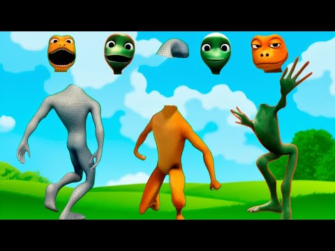 NEW Anti-Patila Wrong Heads DAME TU COSITA VS PATILA HEAD CHALLENGE Green Alien Chombo Dance