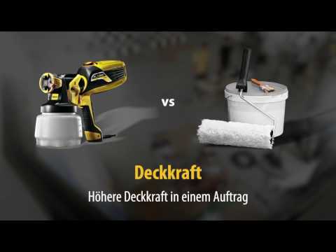 Sprühsystem vs. Farbroller - Höhere Deckkraft mit WAGNER Farbsprühgeräten