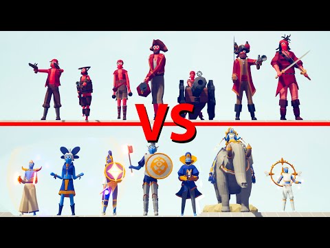 PIRATE Team vs GOOD Team - Totally Accurate Battle Simulator TABS