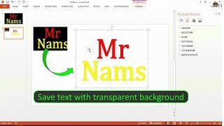 How to Save Image with a Transparent Background in PowerPoint
