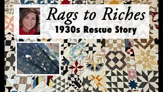 ♻️ RAGS TO RICHES ♻️ - My Story of 1930s ragged quilt block rescue. (Bonus footage at 18:30)