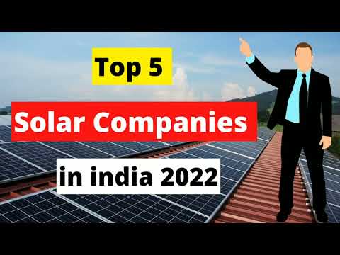 Top 5 Solar Companies in india 2022