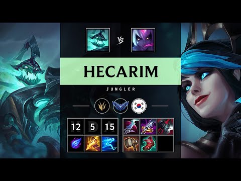 Hecarim Jungle vs Evelynn - KR Diamond Patch 25.14