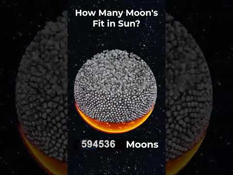 How many Moons can you fit inside the Sun?#moon #chandrayaan3 #universe