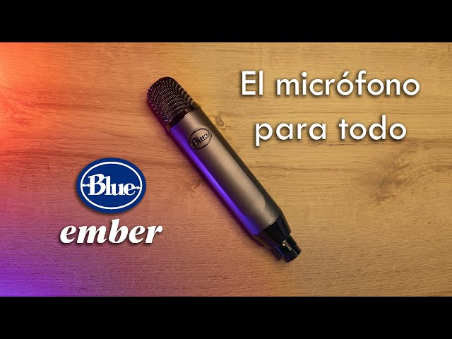 Vídeo relacionado con Blue Ember XLR Micrófono condensador para grabación, Podcasting y transmisión, Cápsula cardioide personalizada y Soporte de micrófono - Gris