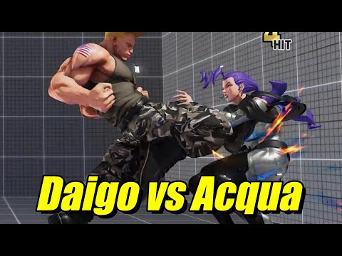Street Fighter V: Daigo (Guile) VS Acqua (Rose)