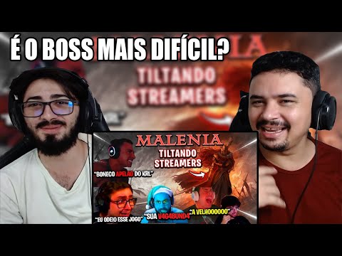 STREAMERS TILTANDO COM O BOSS MALENIA NO ELDEN RING - MELHORES RAGES #3 | REACT