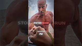 Fan Interrupts David Goggins During His Run😨🗿