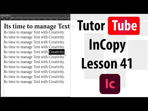 Adobe InCopy Tutorial Lesson 1 Interface