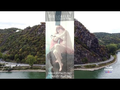 Loreley Rundgang auf dem Felsen am Rhein Die Loreley ist ein Schieferfelsen im UNESCO-Welterbe