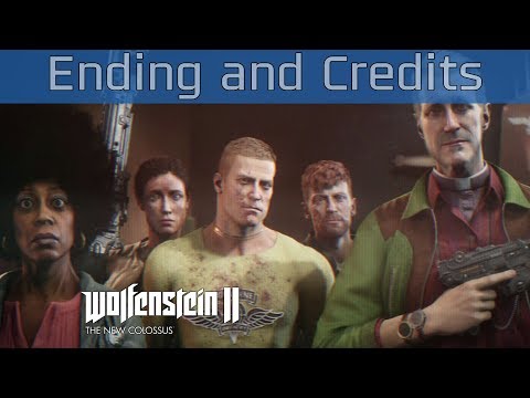 Wolfenstein II: The New Colossus - Ending and Credits + After Credits Scene [HD 1080P]