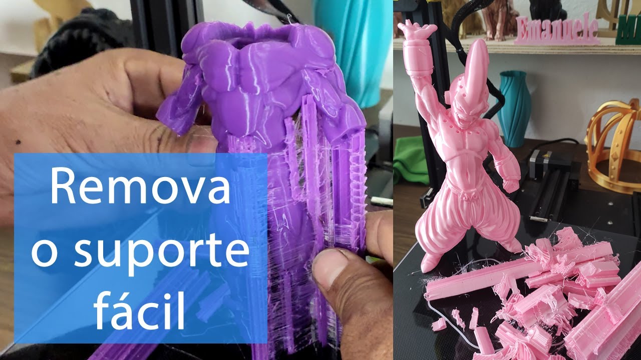 configuração de suporte fácil de remover impressão 3d - Cura