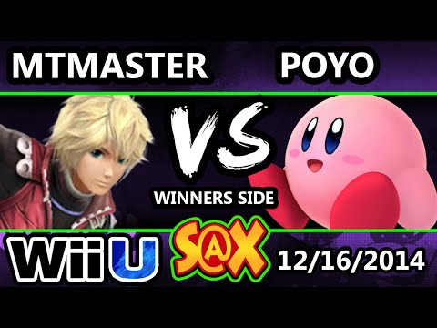 S@X - Poyo (Kirby) Vs. MTMaster (Shulk) SSB4 Singles - Smash 4 - Smash Wii U