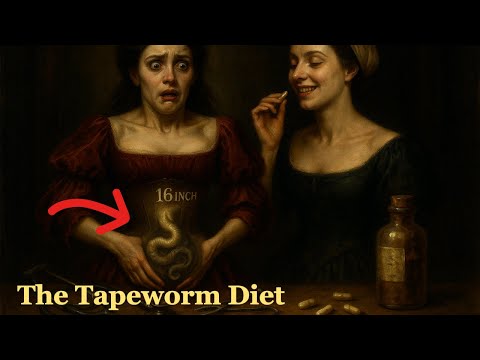 The gruesome Victorian beauty practice: swallowing tapeworms to achieve a tiny waist.