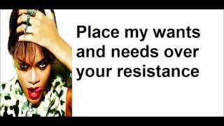 Rihanna - Cockiness (Love it) (lyrics) -