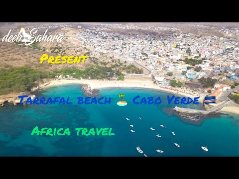 Cabo Verde Cape Tarrafal Beach Praia Santiago Drone Aerial 4K Travel Africa : deebSahara