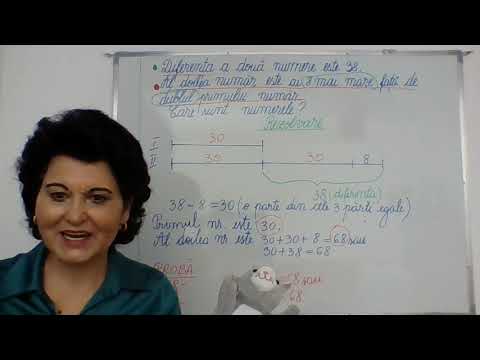 110, Lectii online, Matematica, clasa a III-a, a IV-a - Metoda figurativa - partea a 4-a
