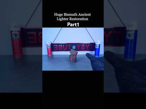 Huge Bismuth Ancient Lighter Restoration. Part 1 #shorts