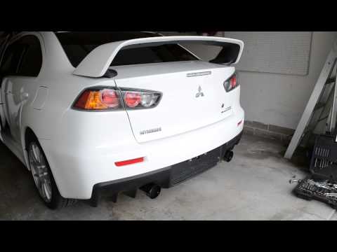 2013 Evo X GSR Megan Racing OE-RS Cat-back exhaust startup and rev 1080p