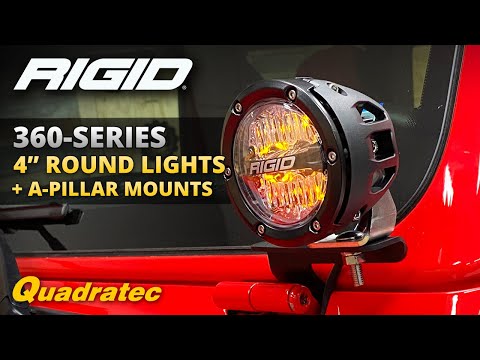 Rigid 360 Series 4" LED Light & A-Pillar Mount Install for Jeep Wrangler JL and Jeep Gladiator JT
