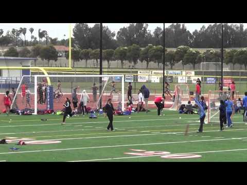 VarG 300m Hurdles vs Fountain Valley 4-22-15 - Los Alamitos Girls