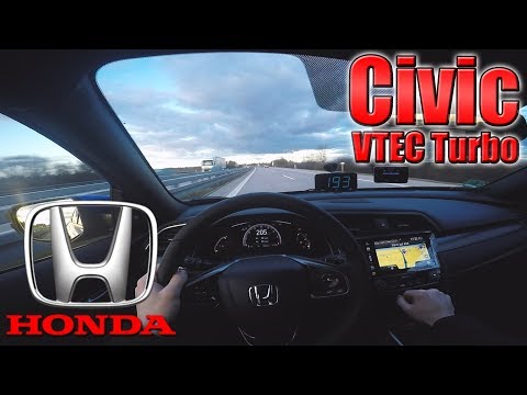 2017 Honda Civic VTEC Turbo on German Autobahn✔
