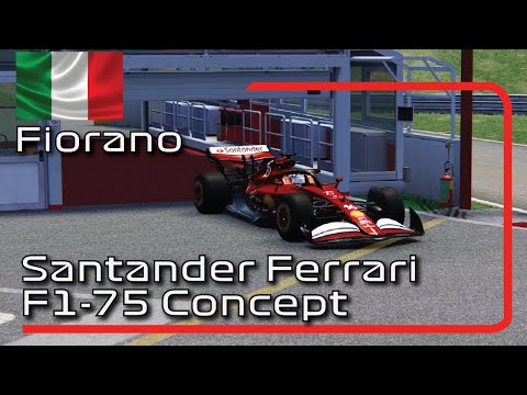 Santander Ferrari F1-75 Concept | Fiorano Shakedown