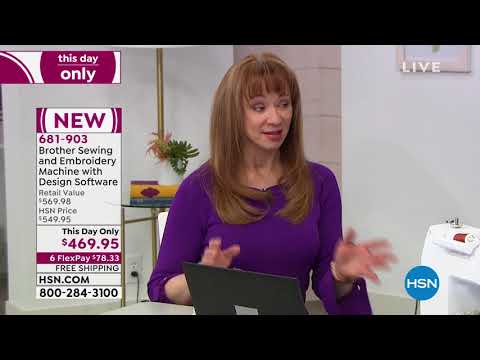 Sewing and Embroidery Machine with Design Software