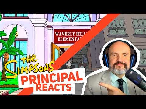 Reacciones del director de la escuela secundaria - Video de reacción de Los Simpsons, temporada 2...