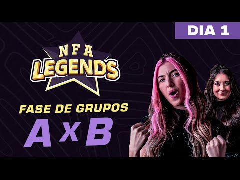 FREE FIRE AO VIVO - NFA LEGENDS SEASON 1 -  GRUPO A x B - DIA 1