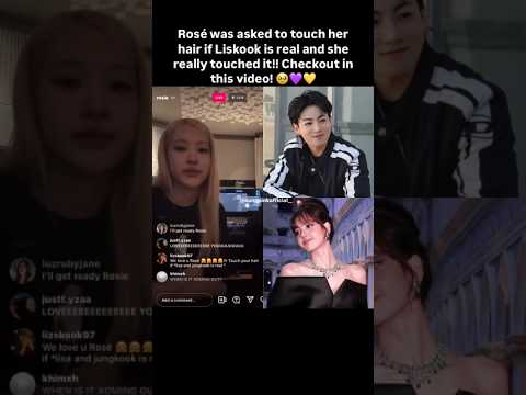 The Rosé confirm 🤫 #lisa #jungkook #liskook #bts #blackpink #shorts