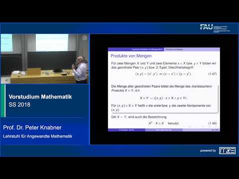 Vorstudium Mathematik – Vorlesung 3 – Relationen & Abbildungen