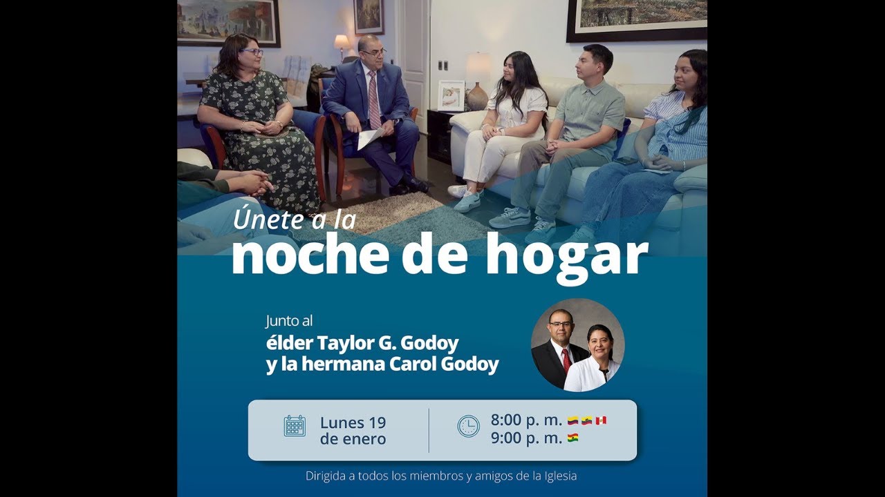Noche de Hogar con el élder Godoy y su esposa, la hermana Carol Godoy.
