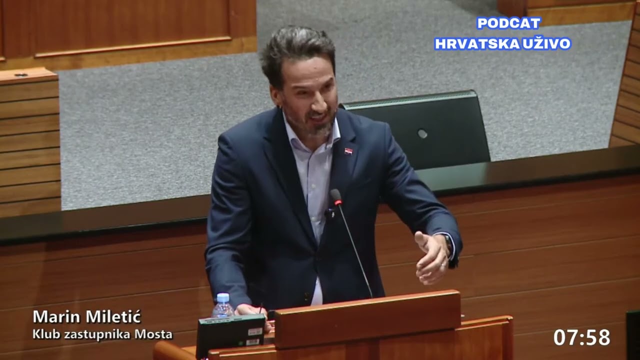 Miletić se rasplakao u Saboru: Što smo mi dopustili da nam otmu državu?